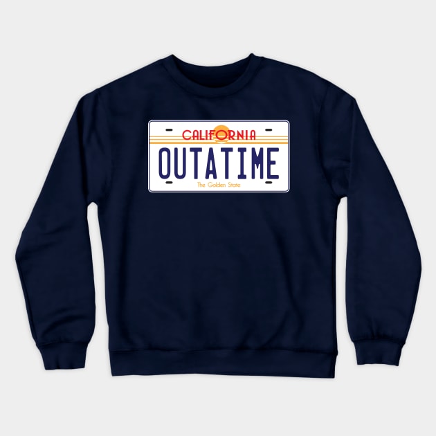 Outatime Crewneck Sweatshirt by old_school_designs